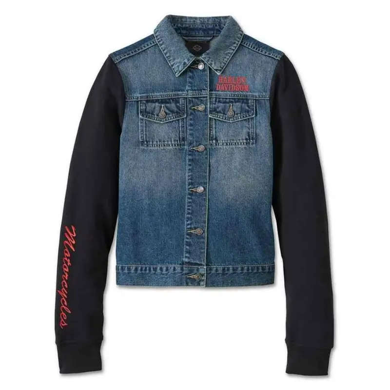 Women's Crimson Bird Jean Jacket - S