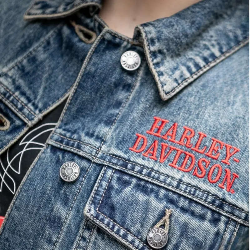 Women's Crimson Bird Jean Jacket - S