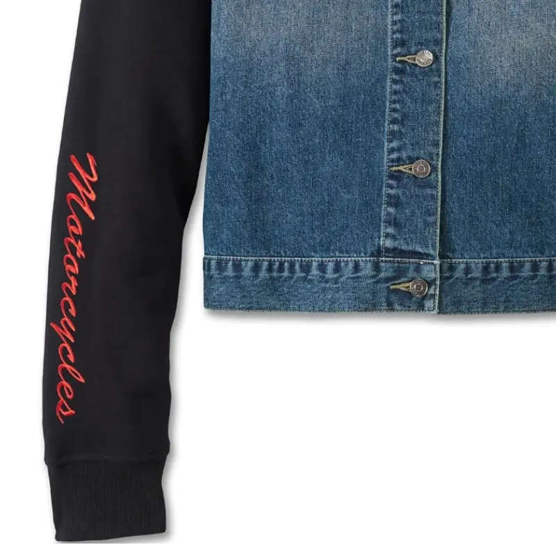 Women's Crimson Bird Jean Jacket - S