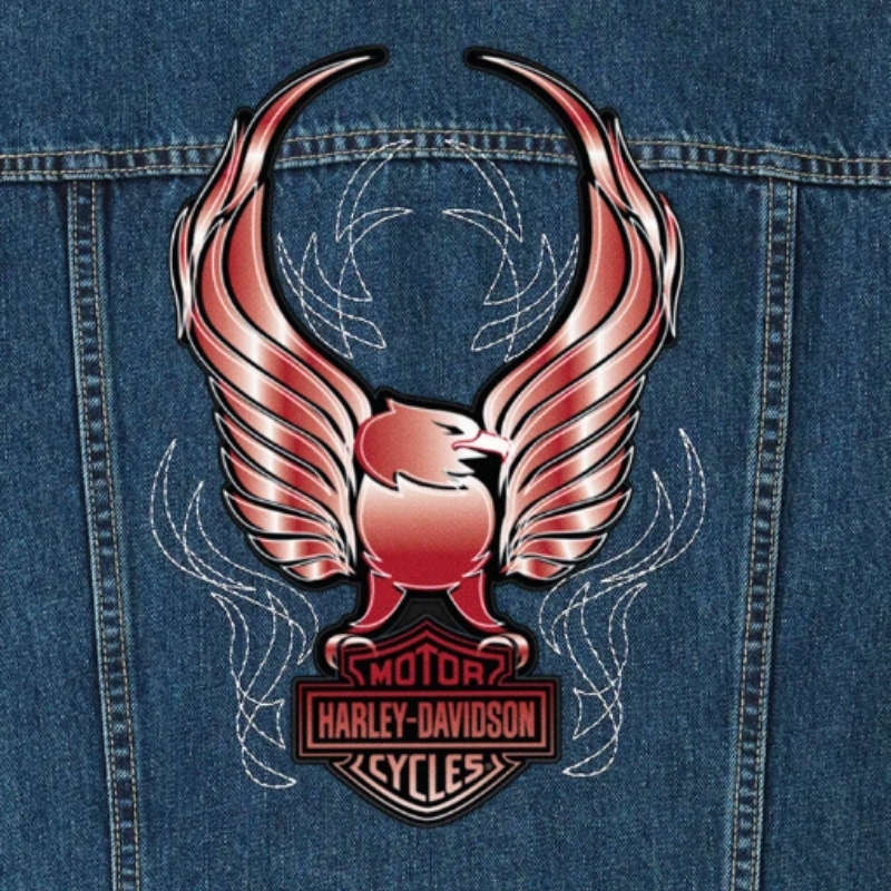 Women's Crimson Bird Jean Jacket - S