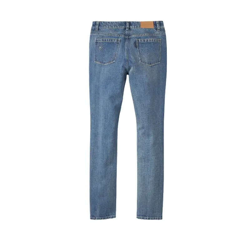 Women's Studded Out Embellished Denim Bottoms - 26