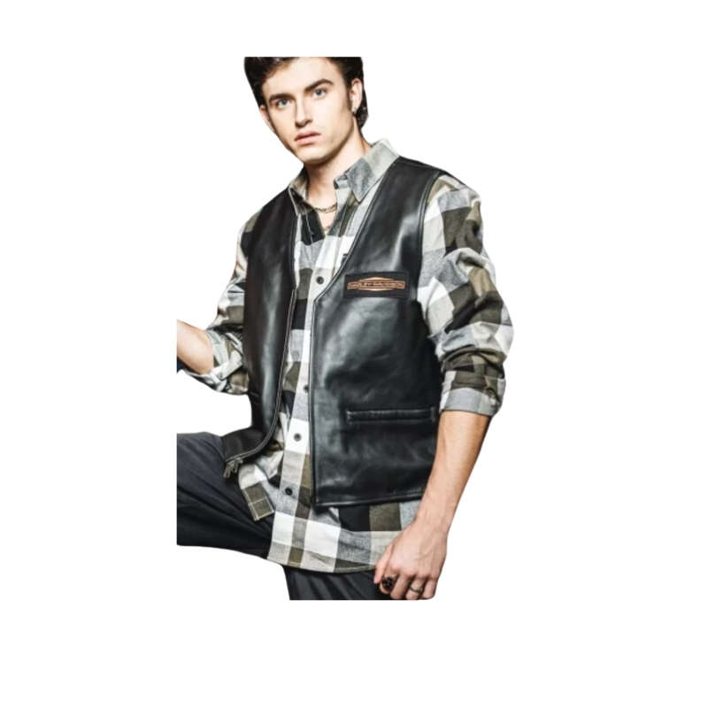 City Limits Leather Vest - 2XL