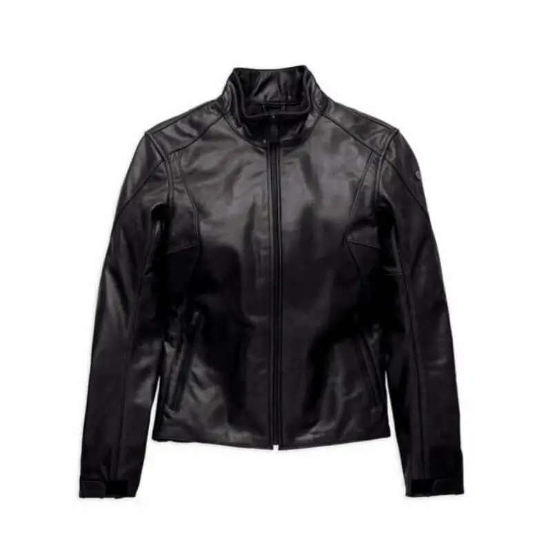 Womens Monovale Leather Jacket - S