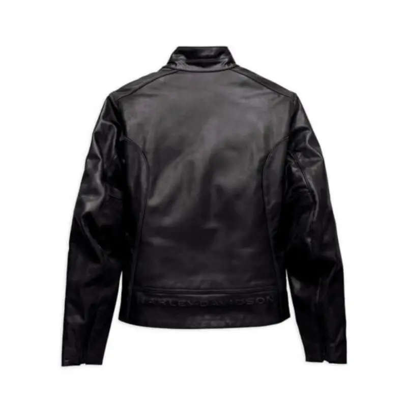 Womens Monovale Leather Jacket - S