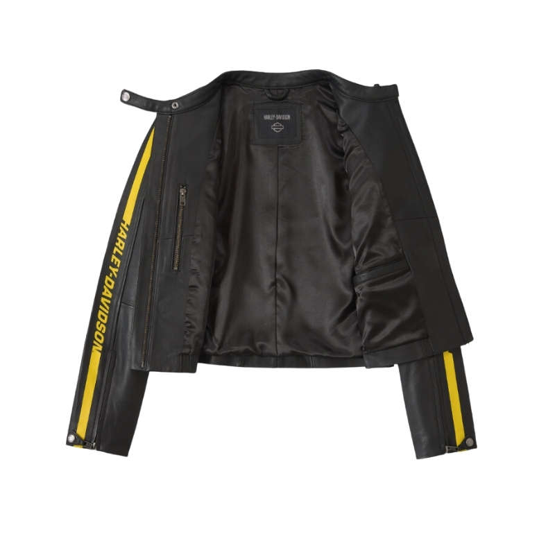 Women's Rose Racer Leather Jacket - XL