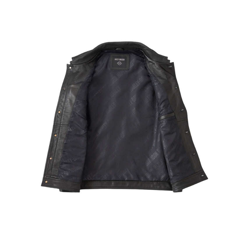 Men's Fuel to Flames Leather Vest - L