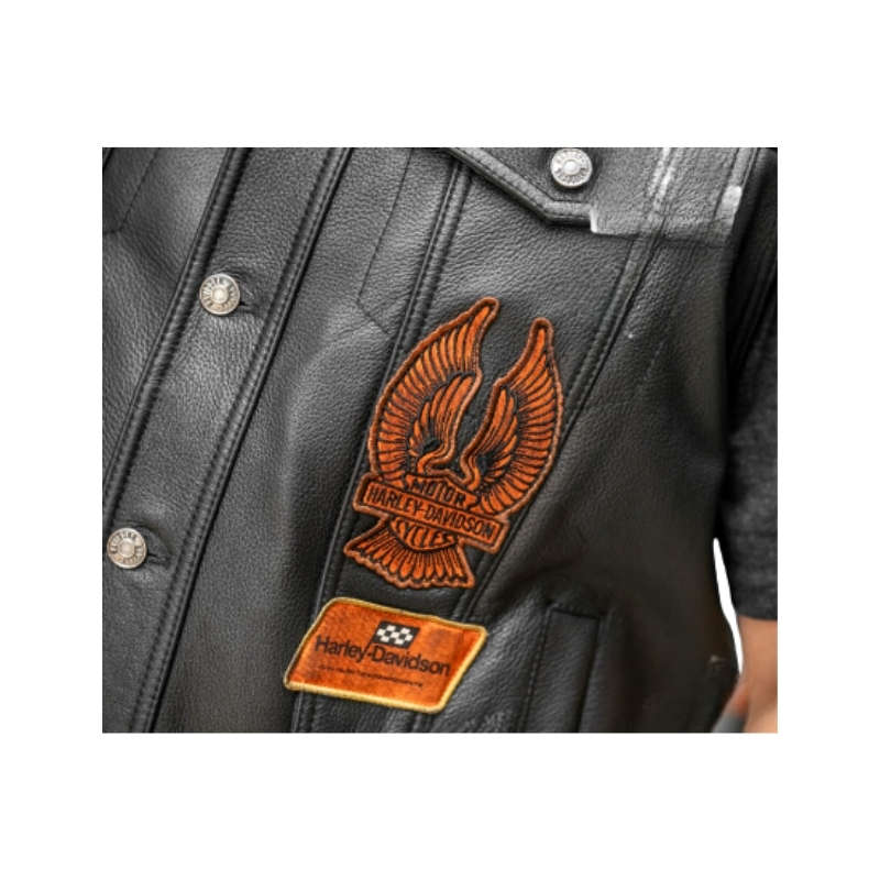 Men's Fuel to Flames Leather Vest - L