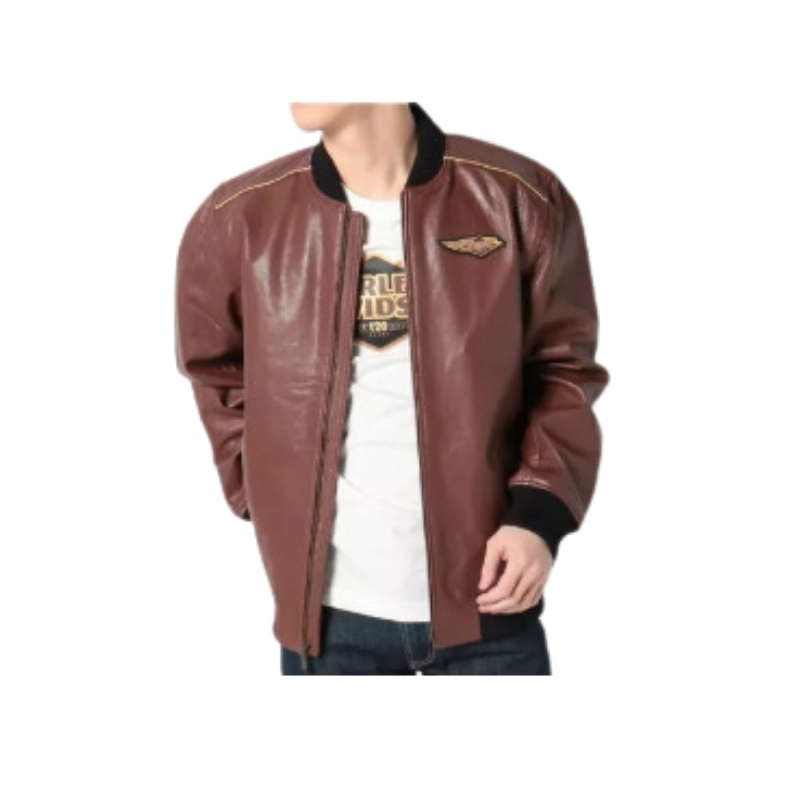 Mens 120th Anniversary Leather Jacket - 2XL