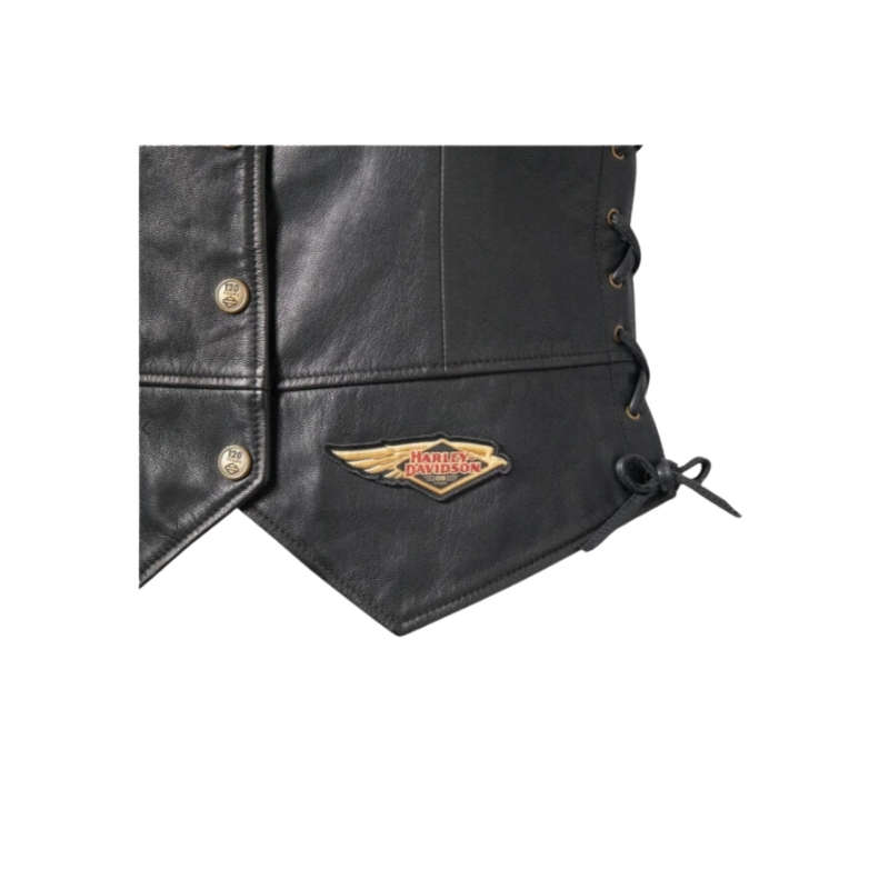 Womens 120th Anniversary Laced Side Leather Vest - XL