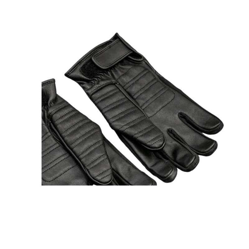 Willie G Skull Graphic Leather Riding Gloves - M