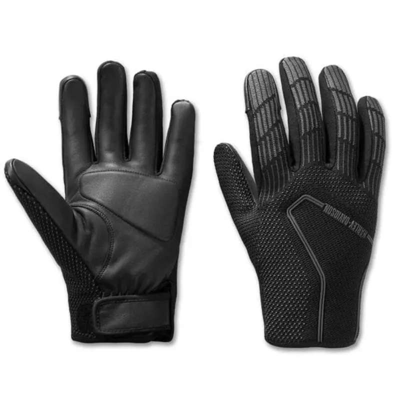 Mens H-D Dyna Knit Riding Gloves - XL