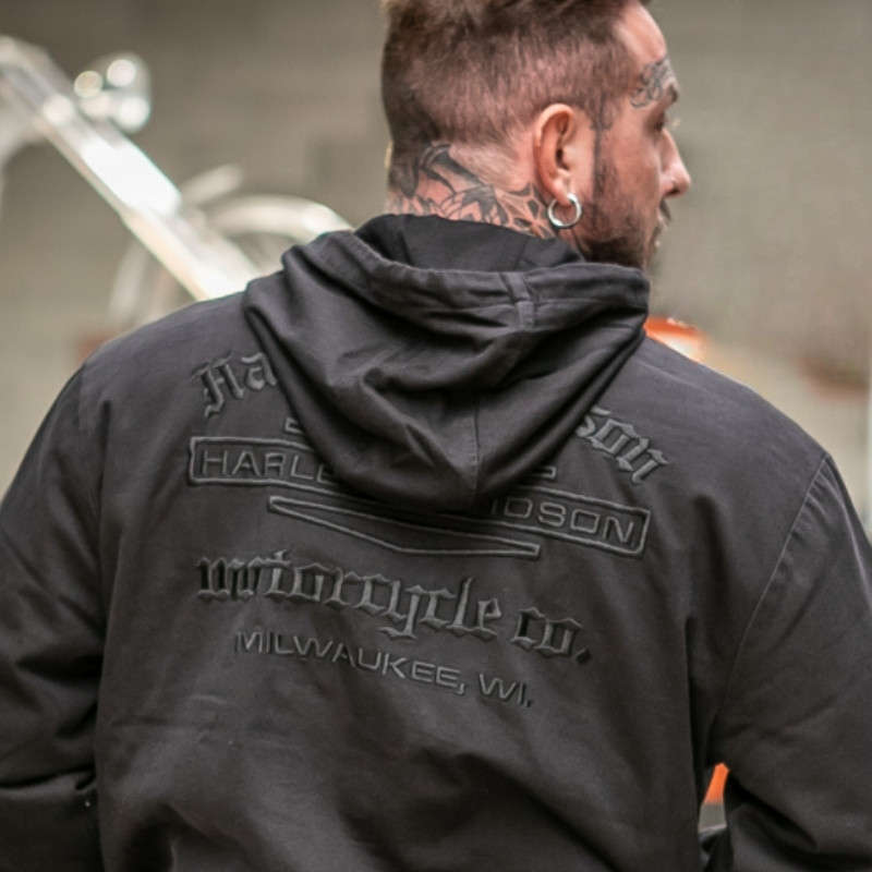 Bar & Shield Workwear Hooded Jacket - S