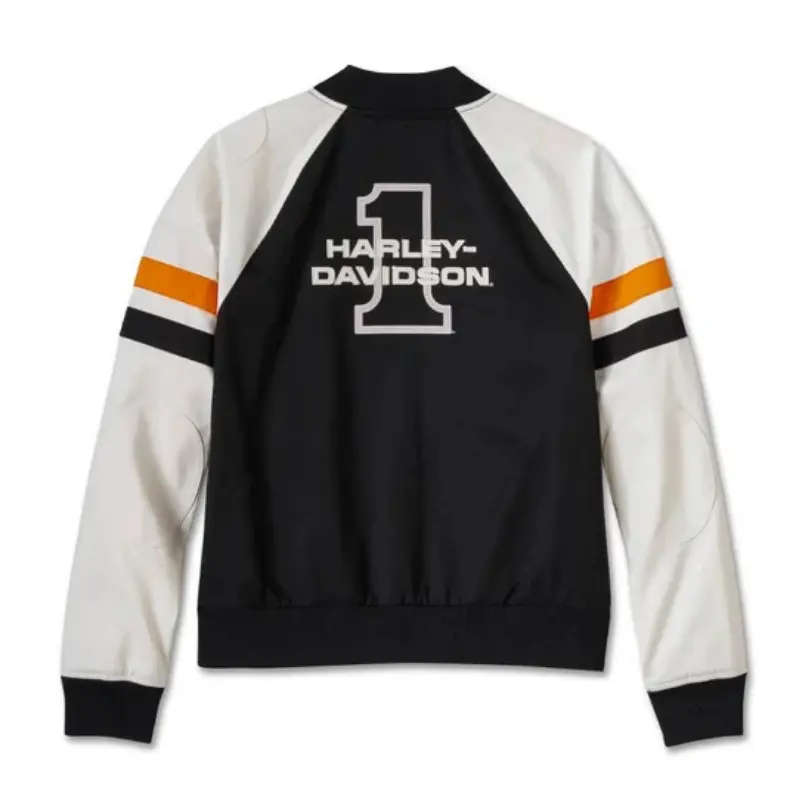 Women's Stacked Bar & Shield Bomber Jacket - L