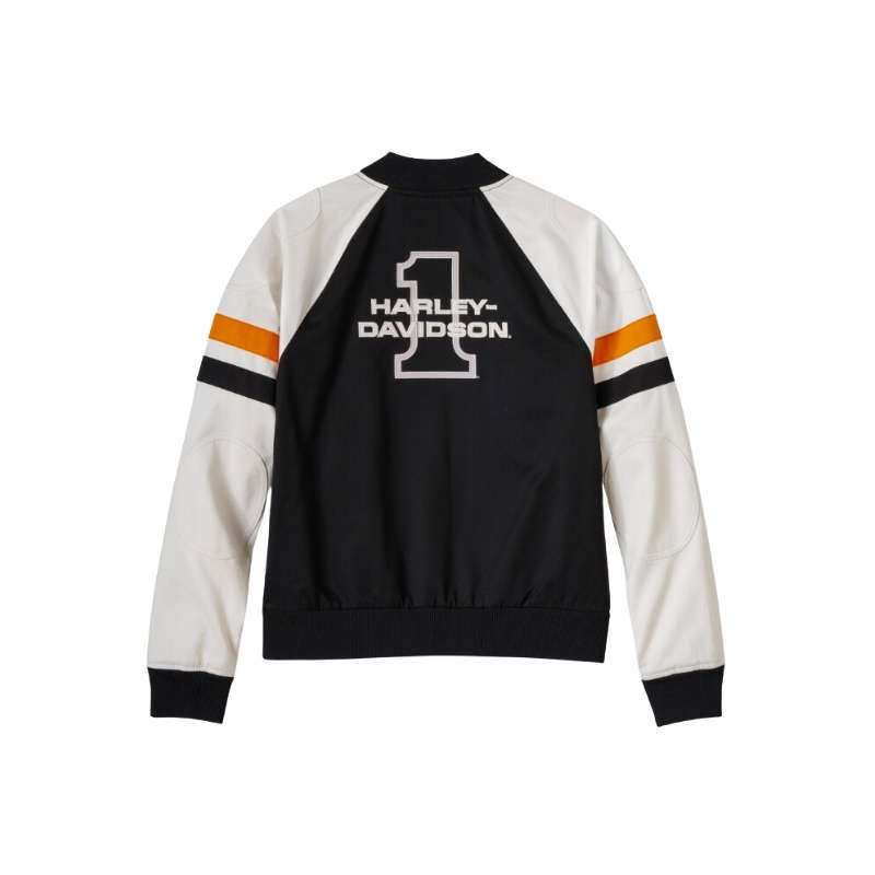 Women's Stacked Bar & Shield Bomber Jacket - XS