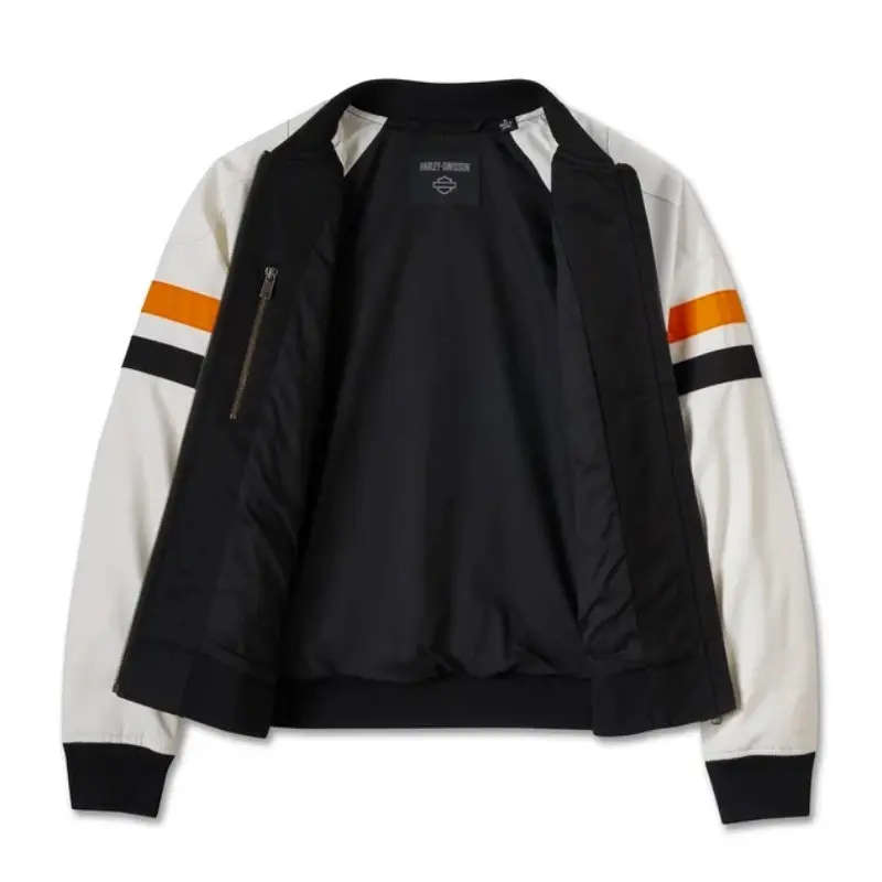 Women's Stacked Bar & Shield Bomber Jacket - L