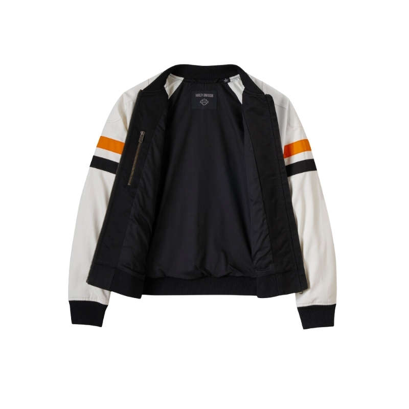 Women's Stacked Bar & Shield Bomber Jacket - XS