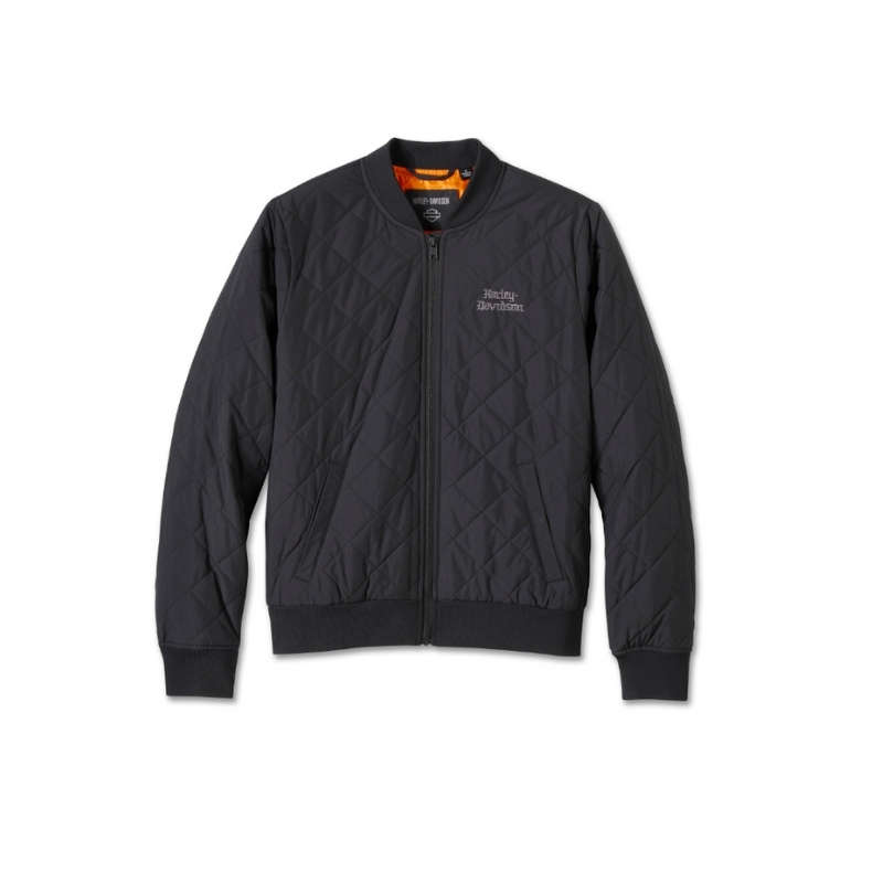 Women's Old English Rose Quilted Bomber - 2XL
