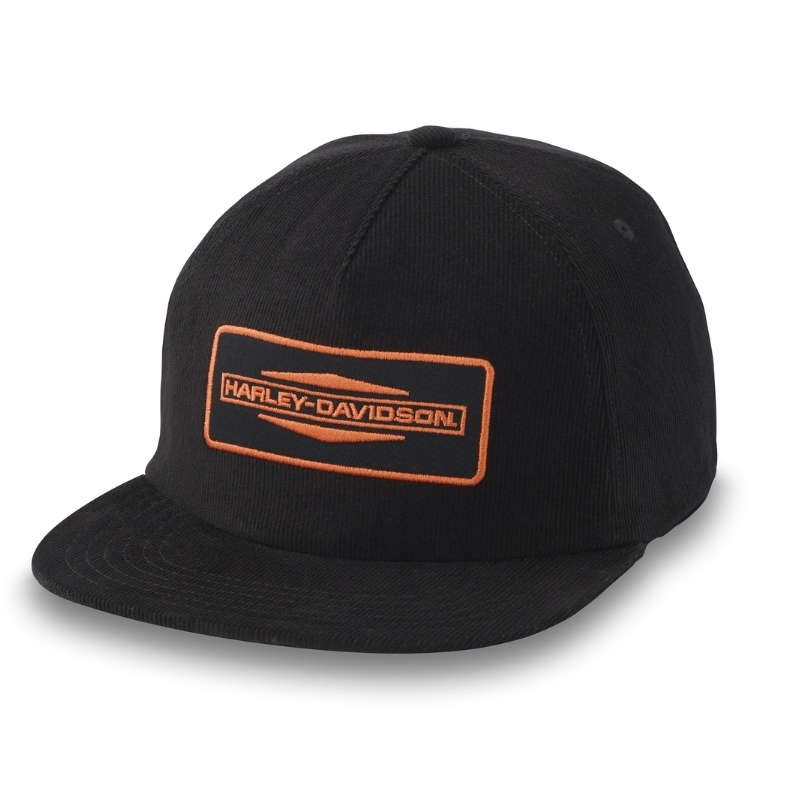 Mens Stacked Bar & Shield 5-Panel Baseball Cap