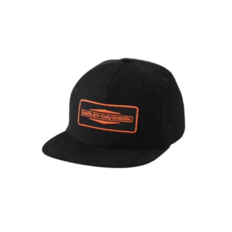 Mens Stacked Bar & Shield 5-Panel Baseball Cap