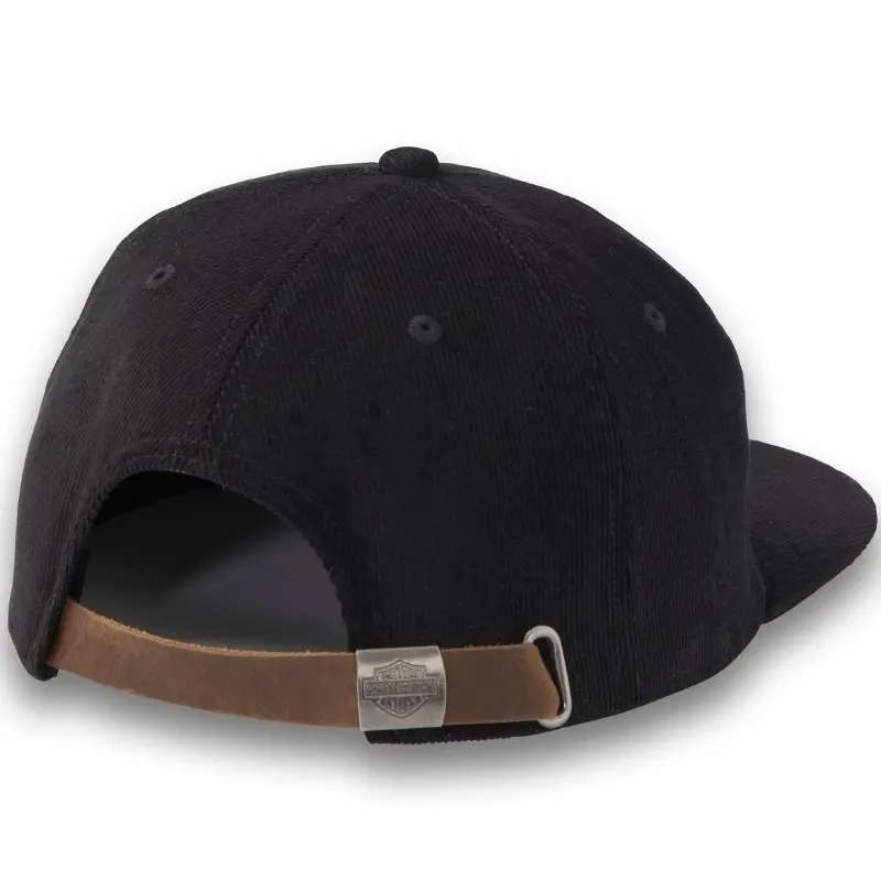 Mens Stacked Bar & Shield 5-Panel Baseball Cap