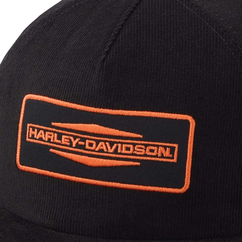 Mens Stacked Bar & Shield 5-Panel Baseball Cap