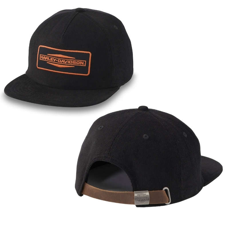 Mens Stacked Bar & Shield 5-Panel Baseball Cap