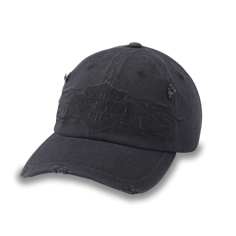 lying Lap Distressed Stretch-Fit Cap - M