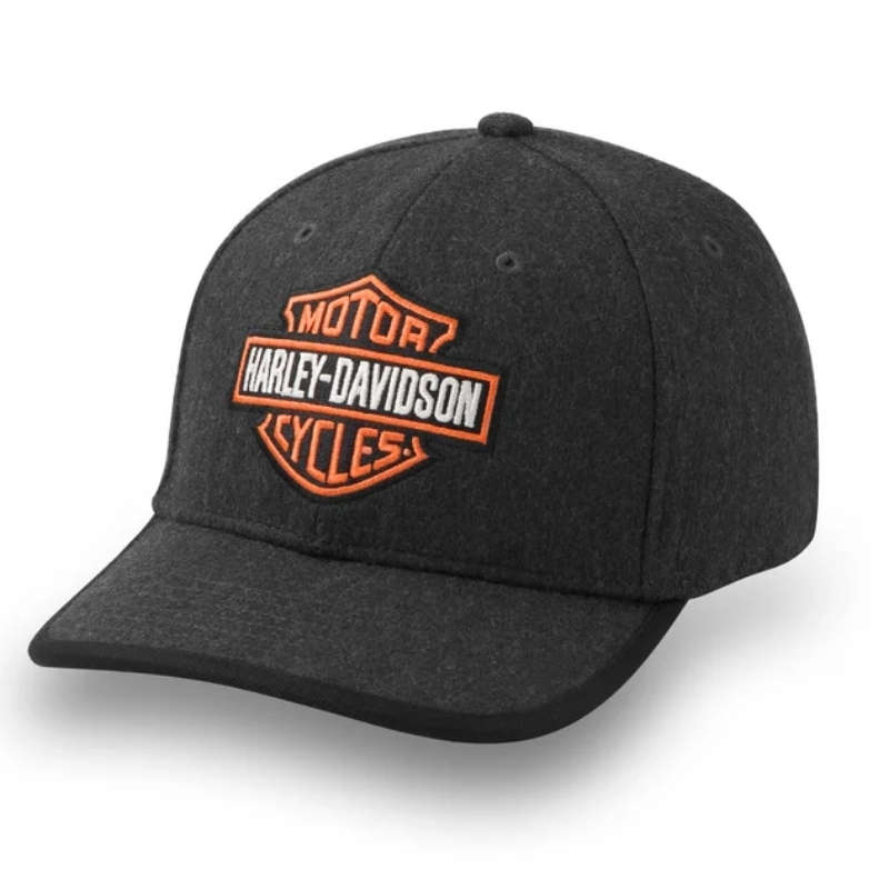 Bar & Shield Wool Strapback Cap