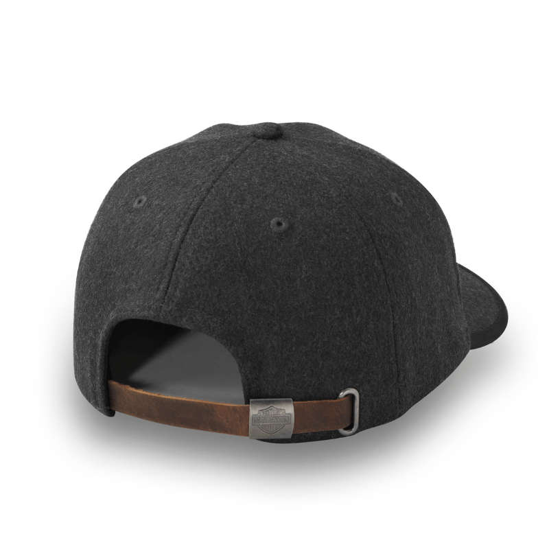 Bar & Shield Wool Strapback Cap