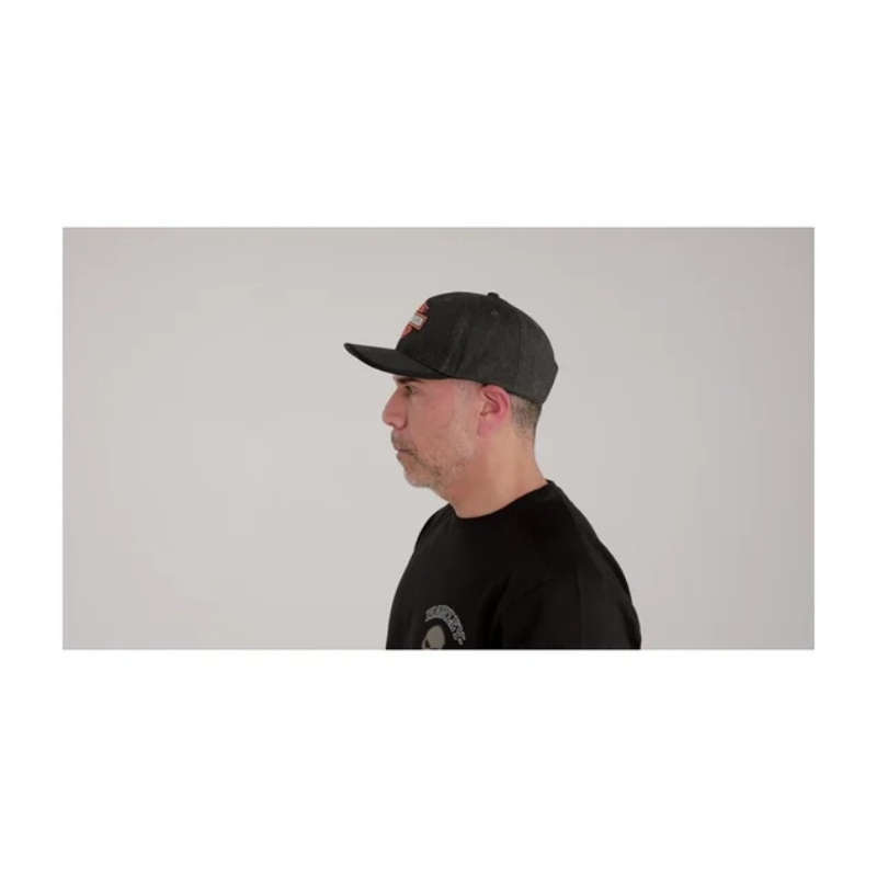 Bar & Shield Wool Strapback Cap