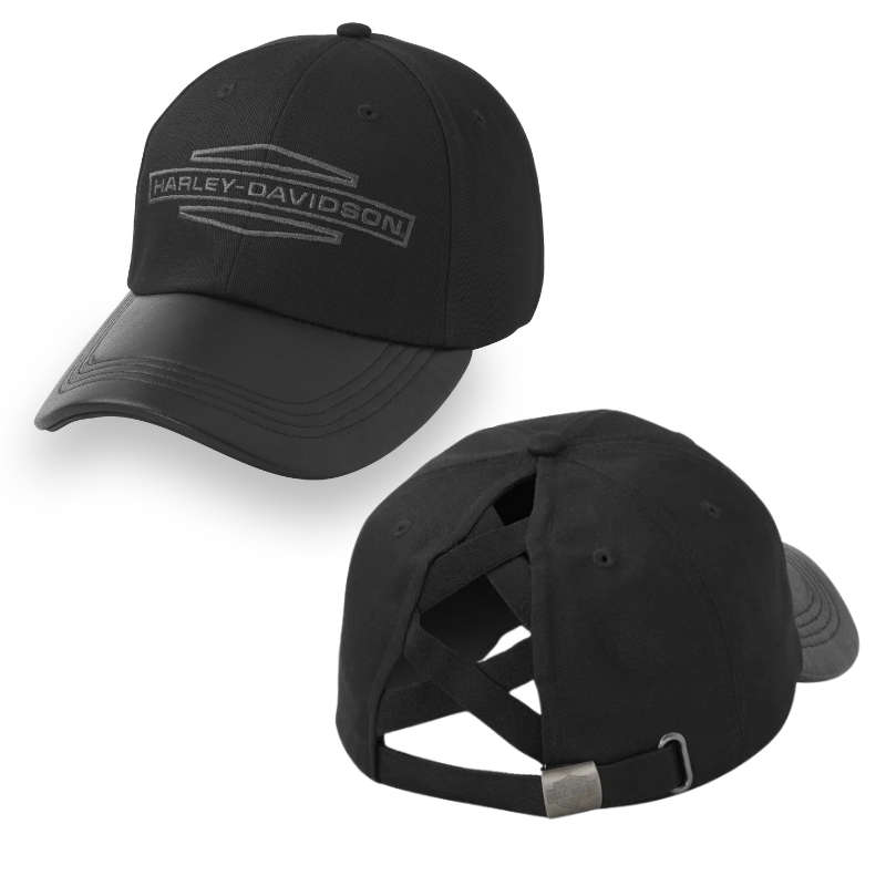 Women's Stacked Bar & Shield Ponytail Cap
