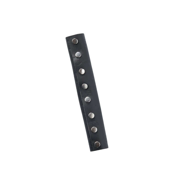 Bar & Shield Leather Ponytail Wrap