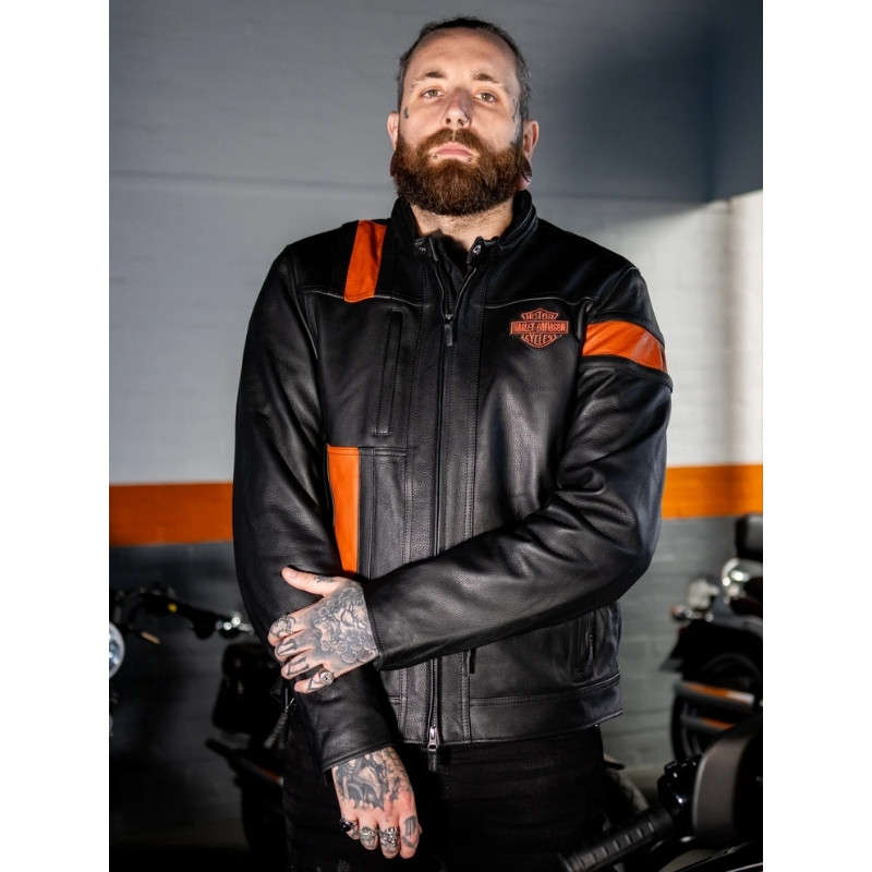 Mens Hwy-100 Waterproof Leather Jacket - 2XL