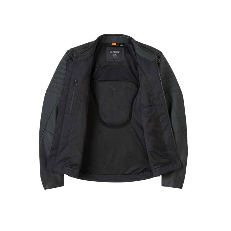 Willie G Skull Graphic Leather Riding Jacket - XL