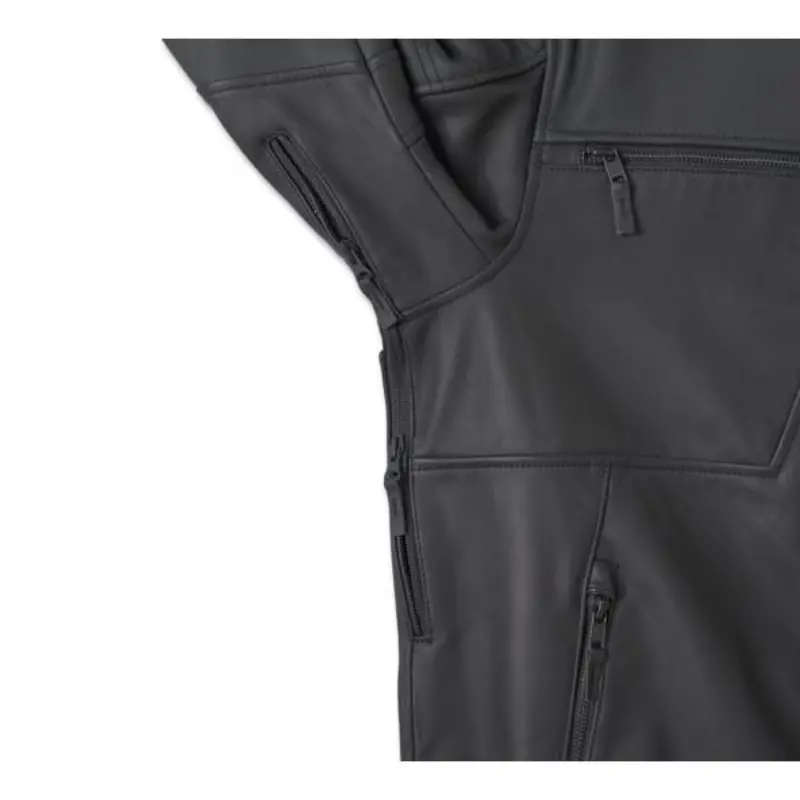 Willie G Skull Graphic Leather Riding Jacket - XL