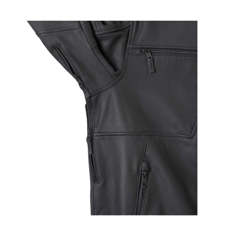 Willie G Skull Graphic Leather Riding Jacket - XL
