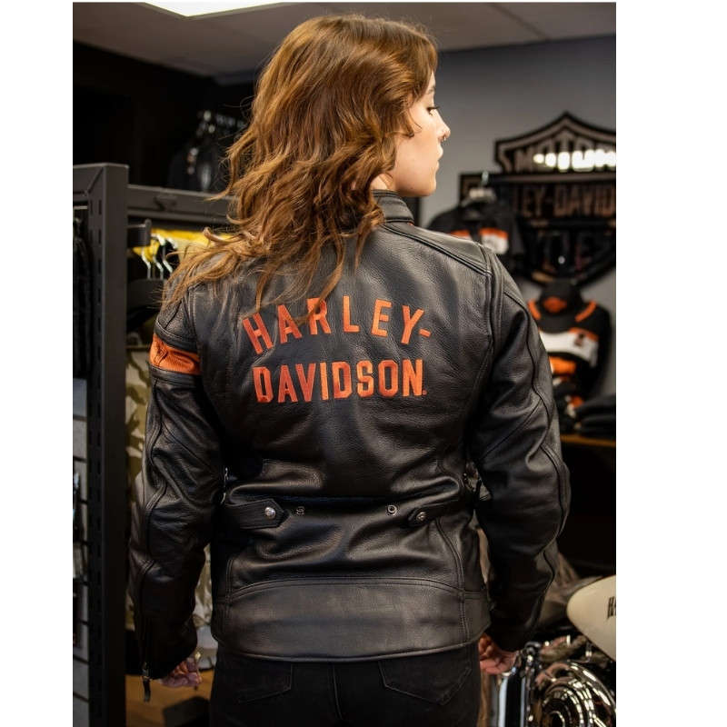 Women's Hwy-100 Waterproof Leather Jacket - M