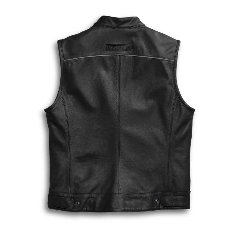 Men's Foster Leather Vest - 2XL
