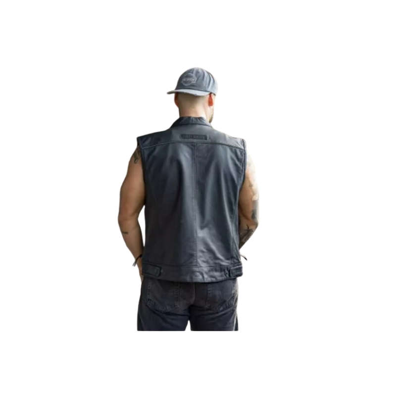Men's Foster Leather Vest - 2XL