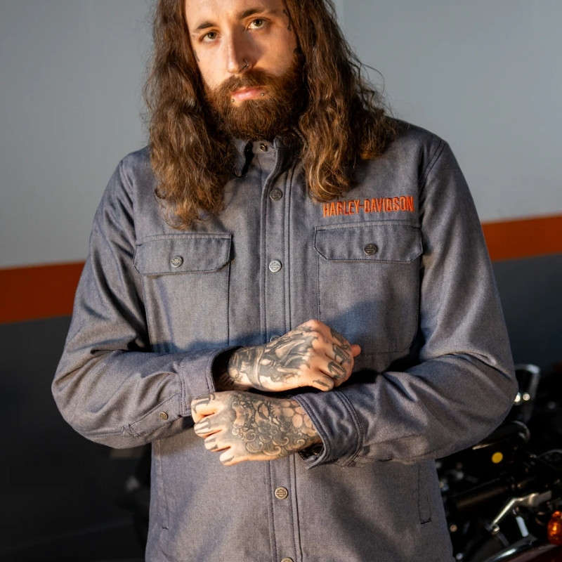 Men's Operative Riding Shirt Jacket - 4XL