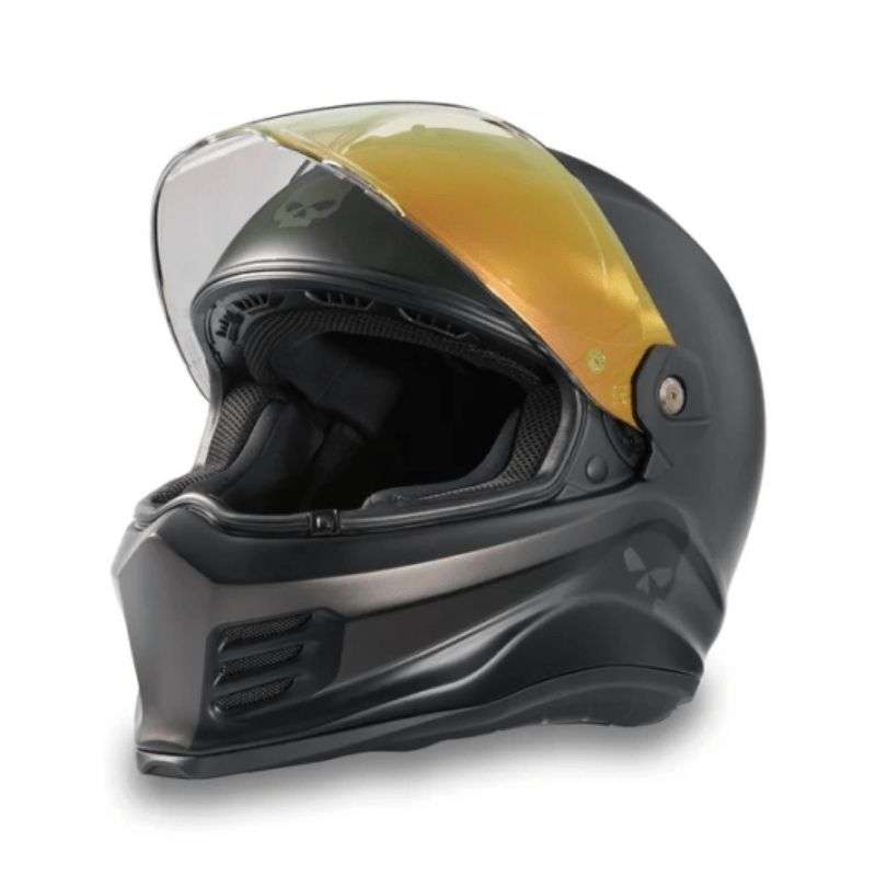 H-D Division X15 Full Face Skull Graphic Helmet - XS