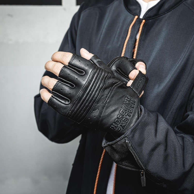 Men's Oakbrook Fingerless Leather Glove - S