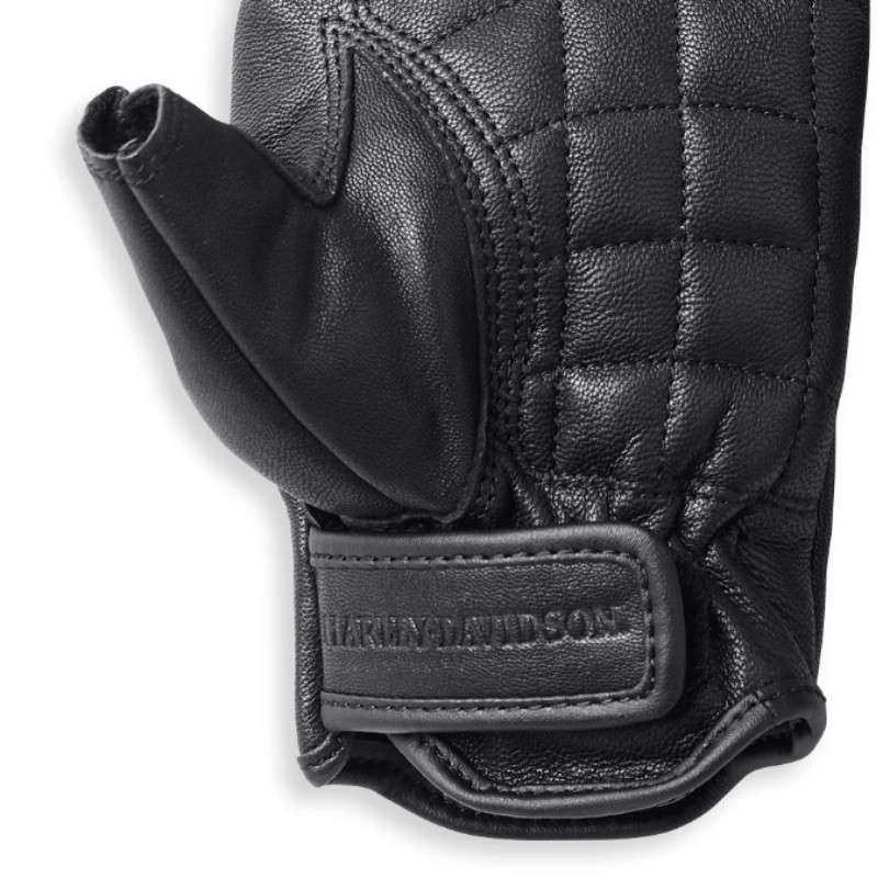 Womens Oakbrook Fingerless Leather Gloves - S