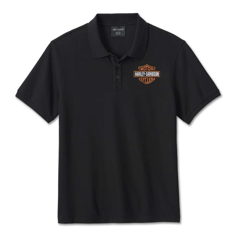 Mens Bar & Shield Polo Shirt - L