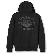 Eagle Soars Alone Slub Hoodie - 2XL