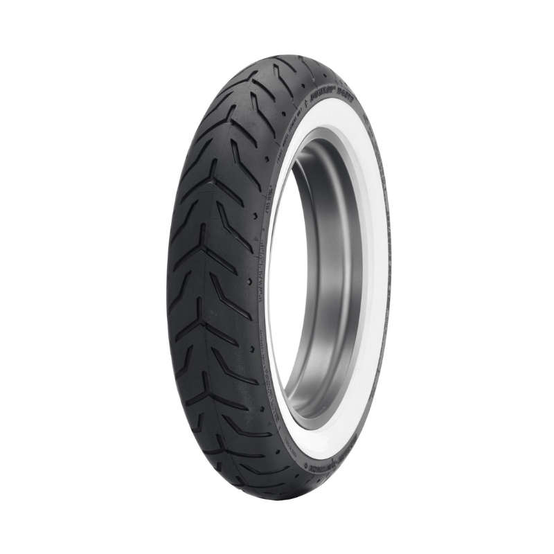 Dunlop Tire Series - D408F 130/90B16 Wide Whitewall - 16 in. Front