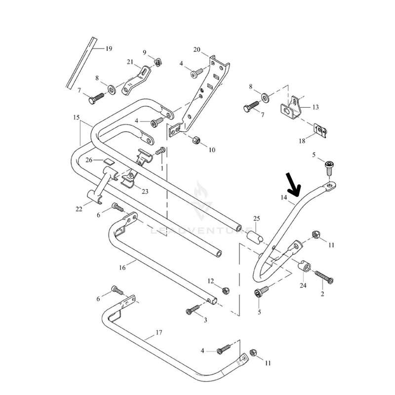 Saddlebag Guard Left