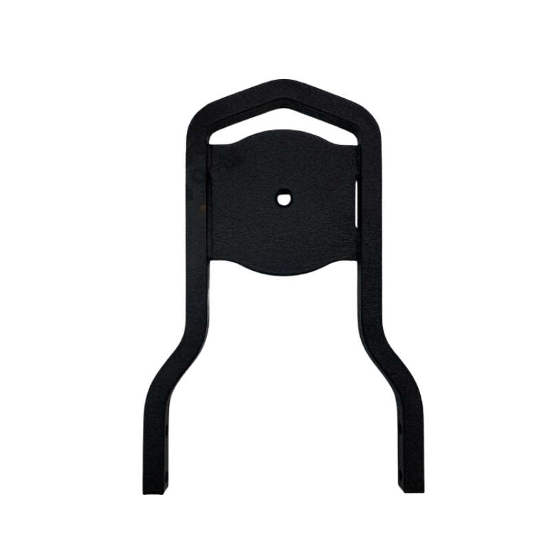 Wrinkle Black Low Upright Medallion Style Sissybar