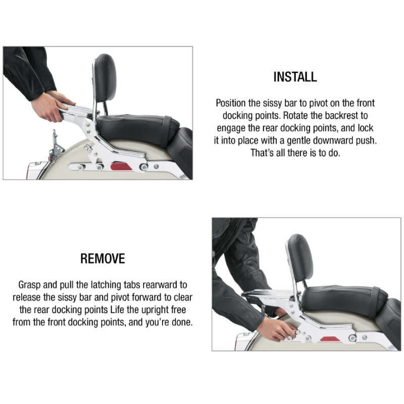HoldFast Sissy Bar Upright - Standard Height