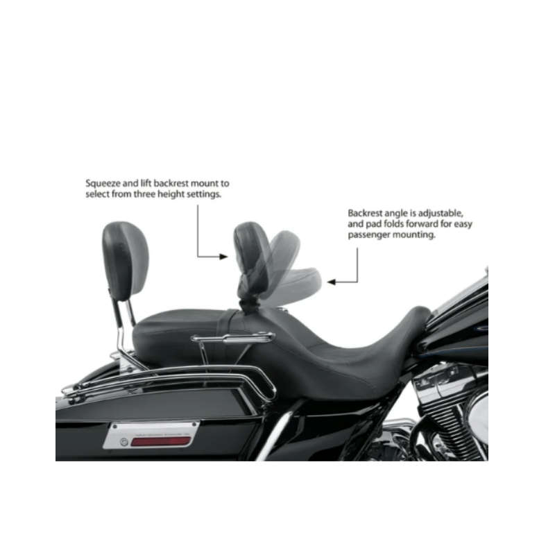 Smooth Vinyl Style Rider Backrest